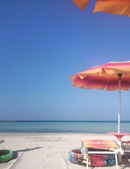 Area Camper Riva Mare a Torre San Giovanni marina di Ugento (LE).